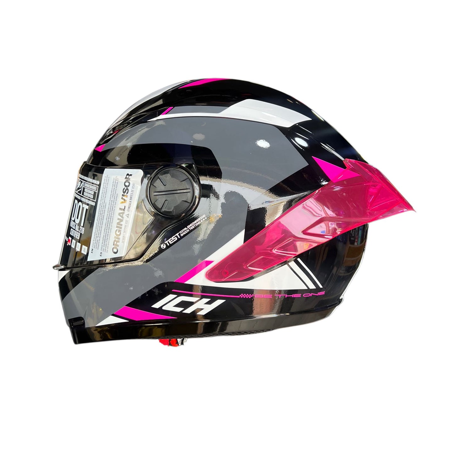 Casco Ich 501 Brazuk Negro Rosa