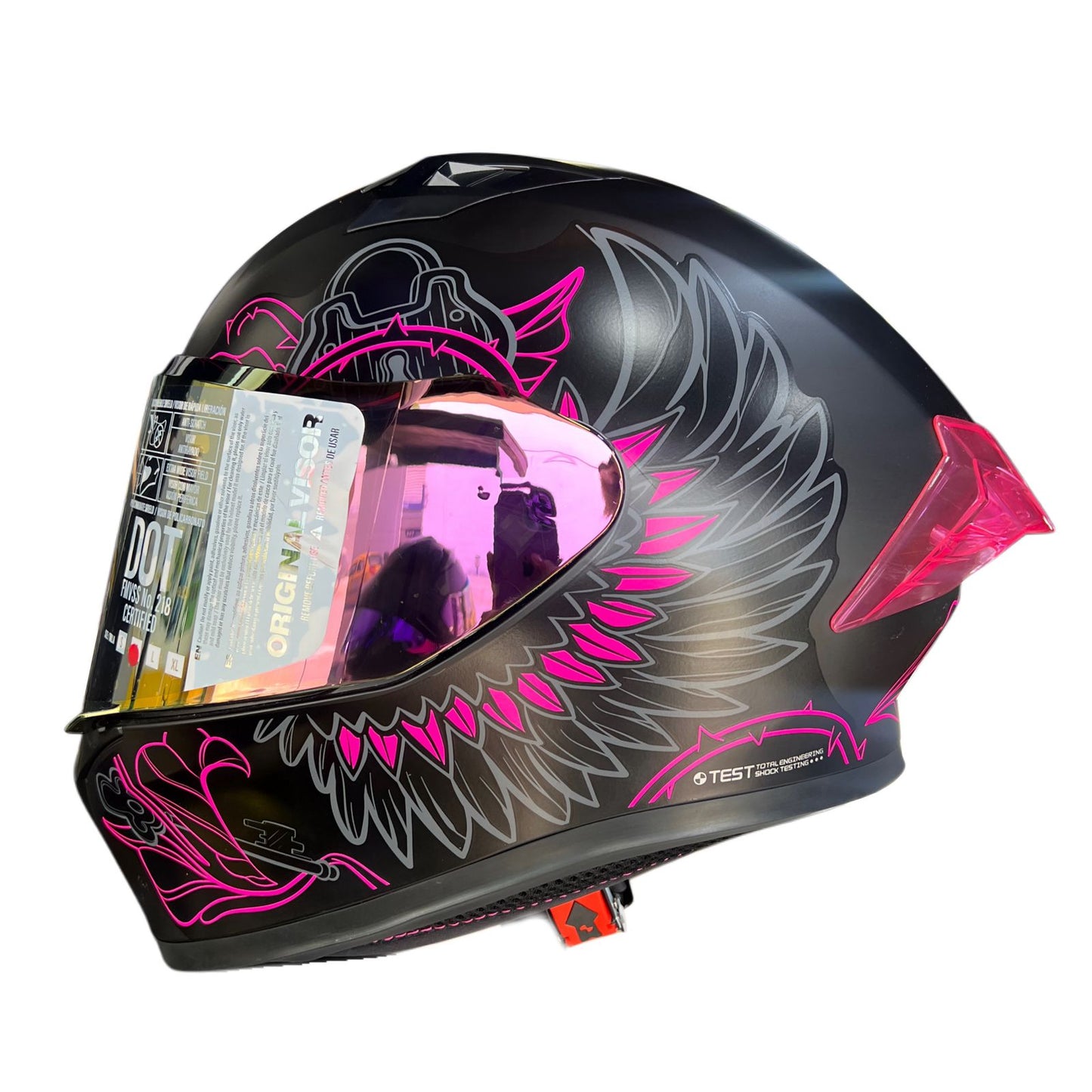 Casco Ich 503 thorns Negro Rosa