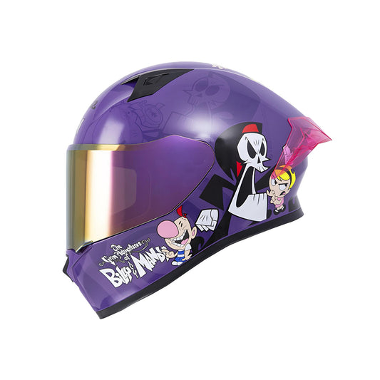 Casco Ich 503 Billy y Mandy Morado